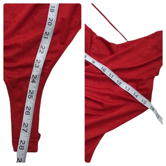 ASTR - ASYMMETRICAL BODYSUIT Salsa (color) - NWOT Size M - Picture 10 of 16